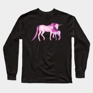 Pink Unicorns Long Sleeve T-Shirt